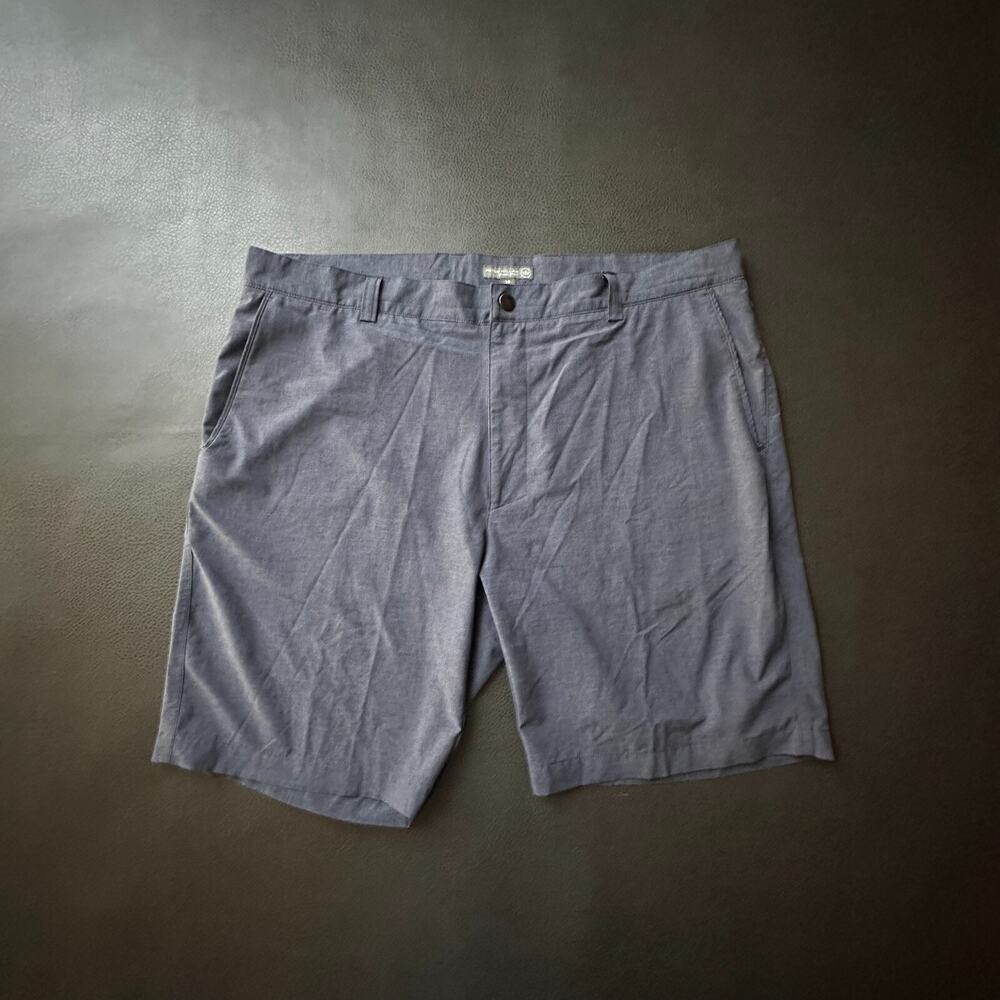 Peter Millar Crown Sport Shorts Mens 38 Blue Performance Golf Stretch Preppy